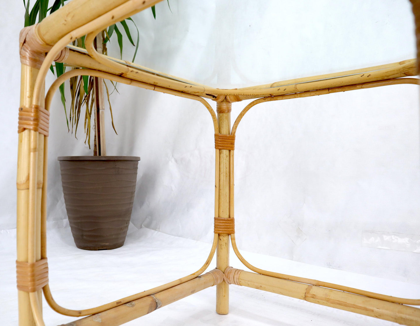 EstablishedLines Set of 3 Nesting Bamboo Side End Tables
