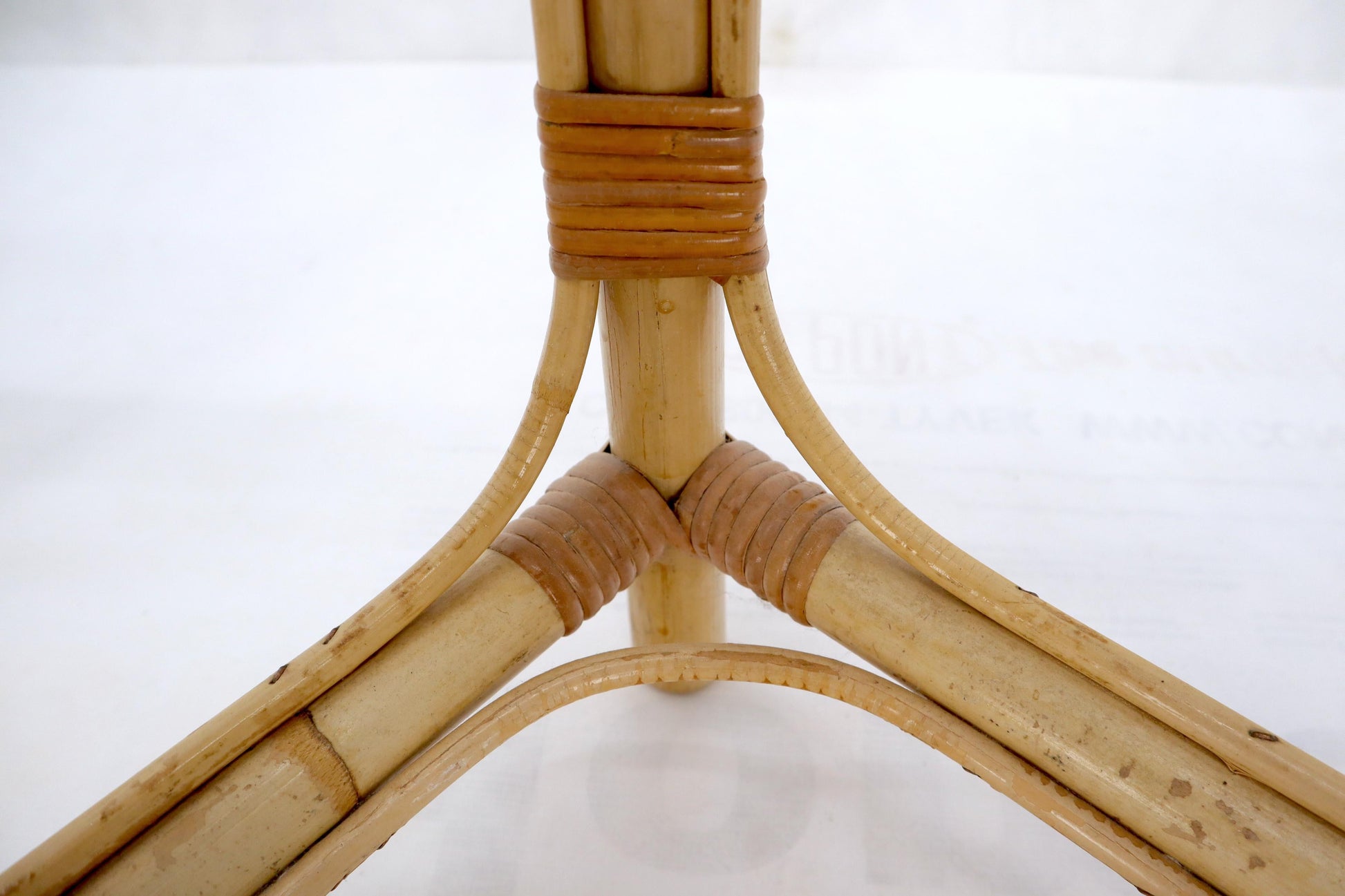 EstablishedLines Set of 3 Nesting Bamboo Side End Tables