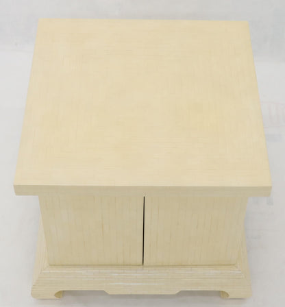 EstablishedLines Large Oversize Tessellated Bone Accent Stand Cabinet Side End Table