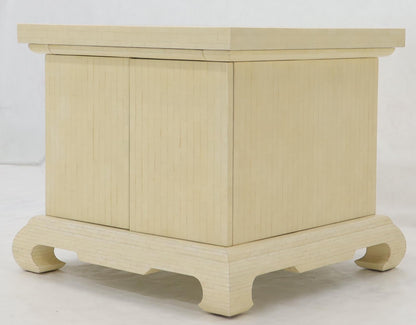 EstablishedLines Large Oversize Tessellated Bone Accent Stand Cabinet Side End Table