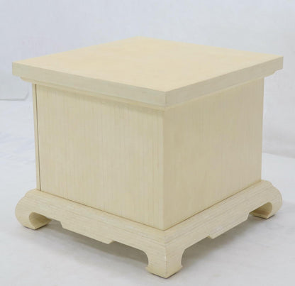EstablishedLines Large Oversize Tessellated Bone Accent Stand Cabinet Side End Table