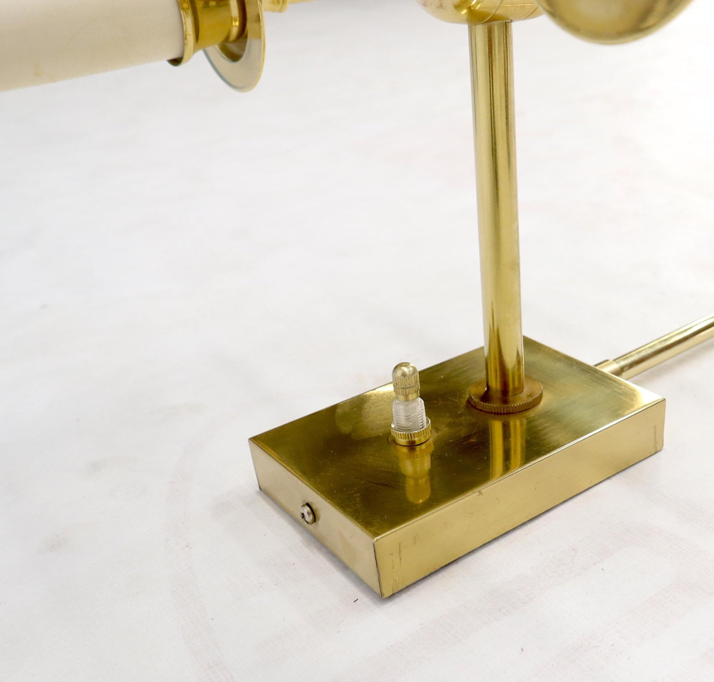 EstablishedLines Pair of Twisted Brass Tube Trumpet Shape Sconces