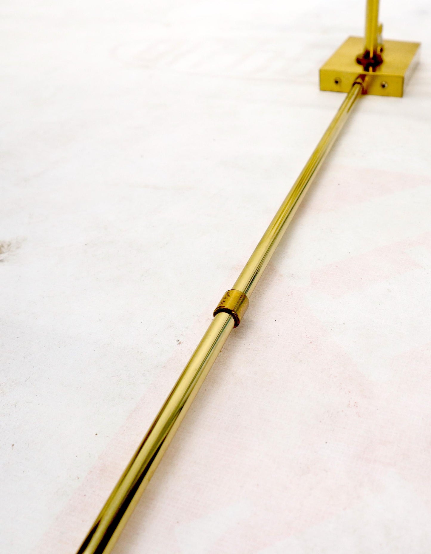 EstablishedLines Pair of Twisted Brass Tube Trumpet Shape Sconces