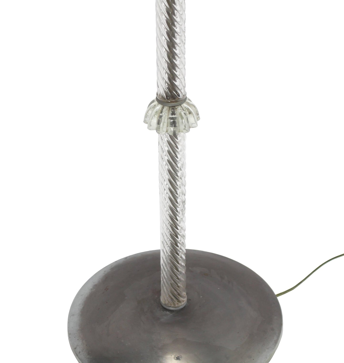 Twisted Spaghetti Shape Glass Pole Floor Lamp