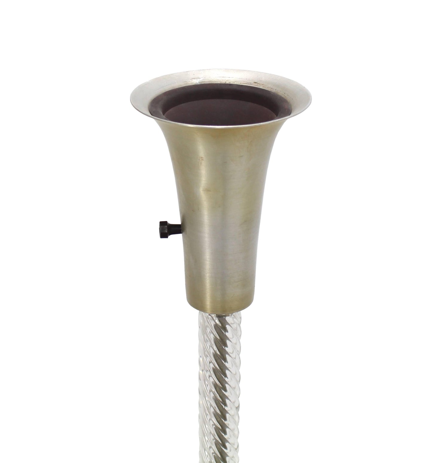 Twisted Spaghetti Shape Glass Pole Floor Lamp