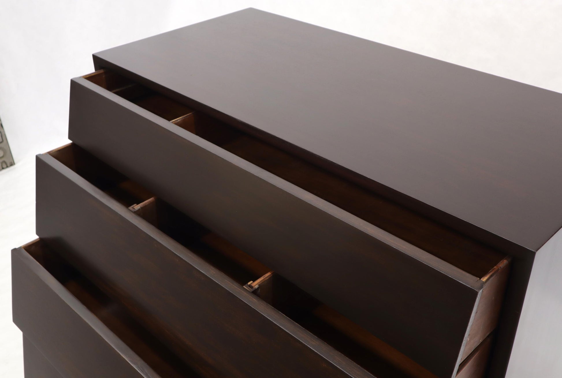 EstablishedLines Louver Front Four Drawers Bachelor Chest Dresser