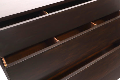 EstablishedLines Louver Front Four Drawers Bachelor Chest Dresser