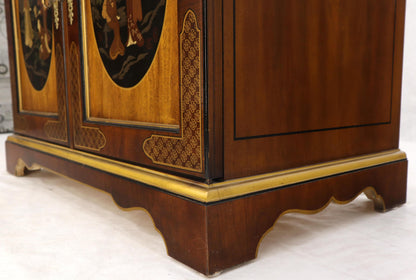 EstablishedLines Painted Chinoiserie Two Doors Server Cabinet by Drexel