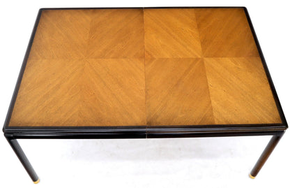EstablishedLines Danish Mid-Century Modern Large Two-Tone Dining Room Table with 2 Leaves