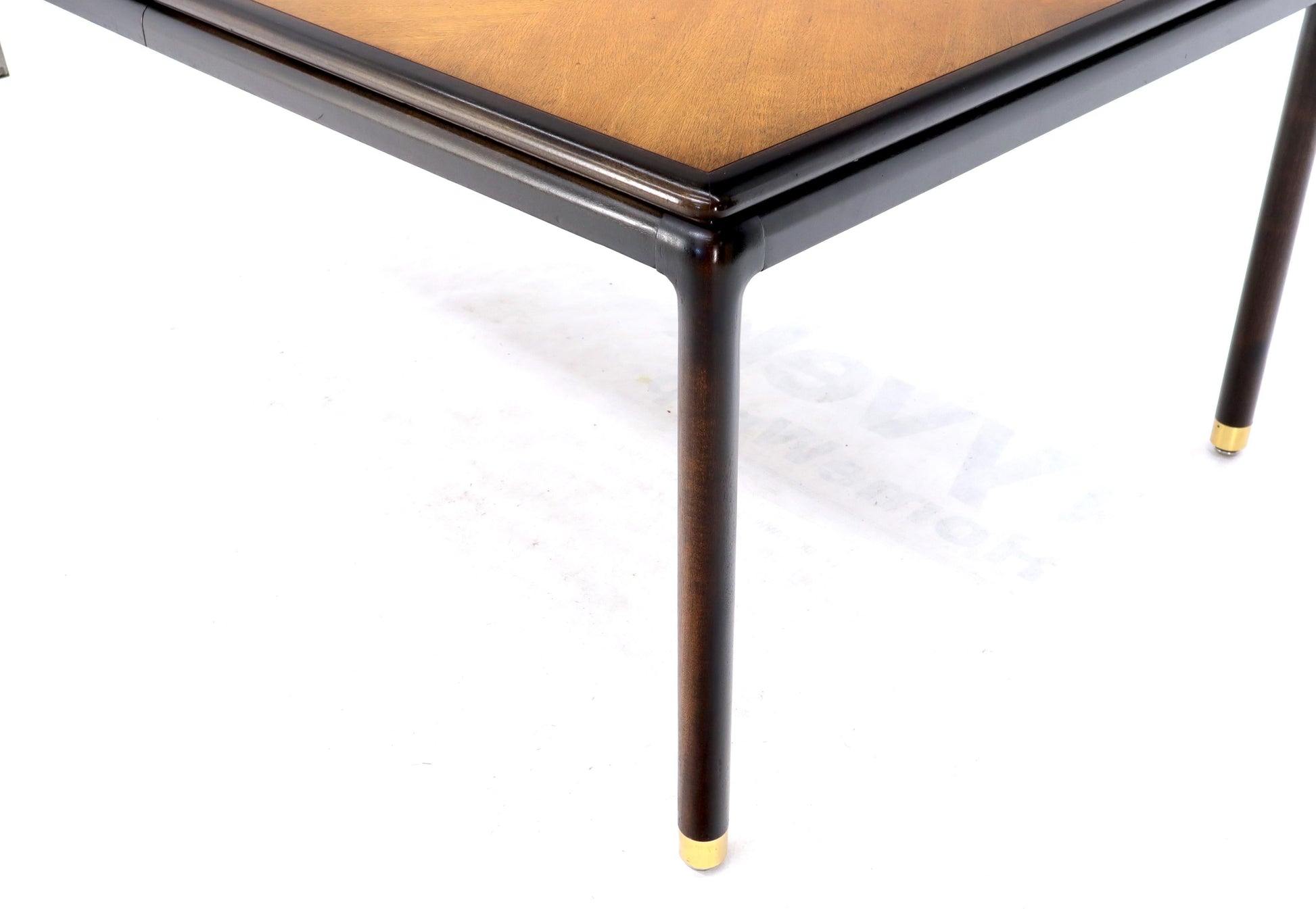 EstablishedLines Danish Mid-Century Modern Large Two-Tone Dining Room Table with 2 Leaves