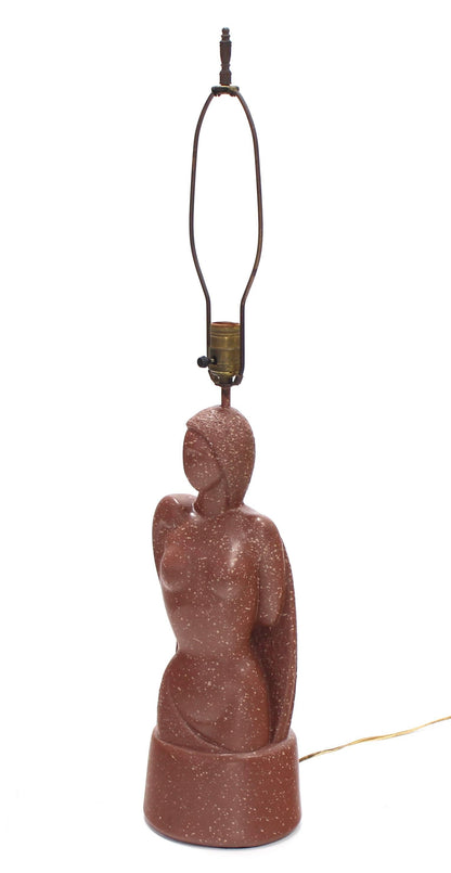 Signed Nude Sculpture Table Lamp