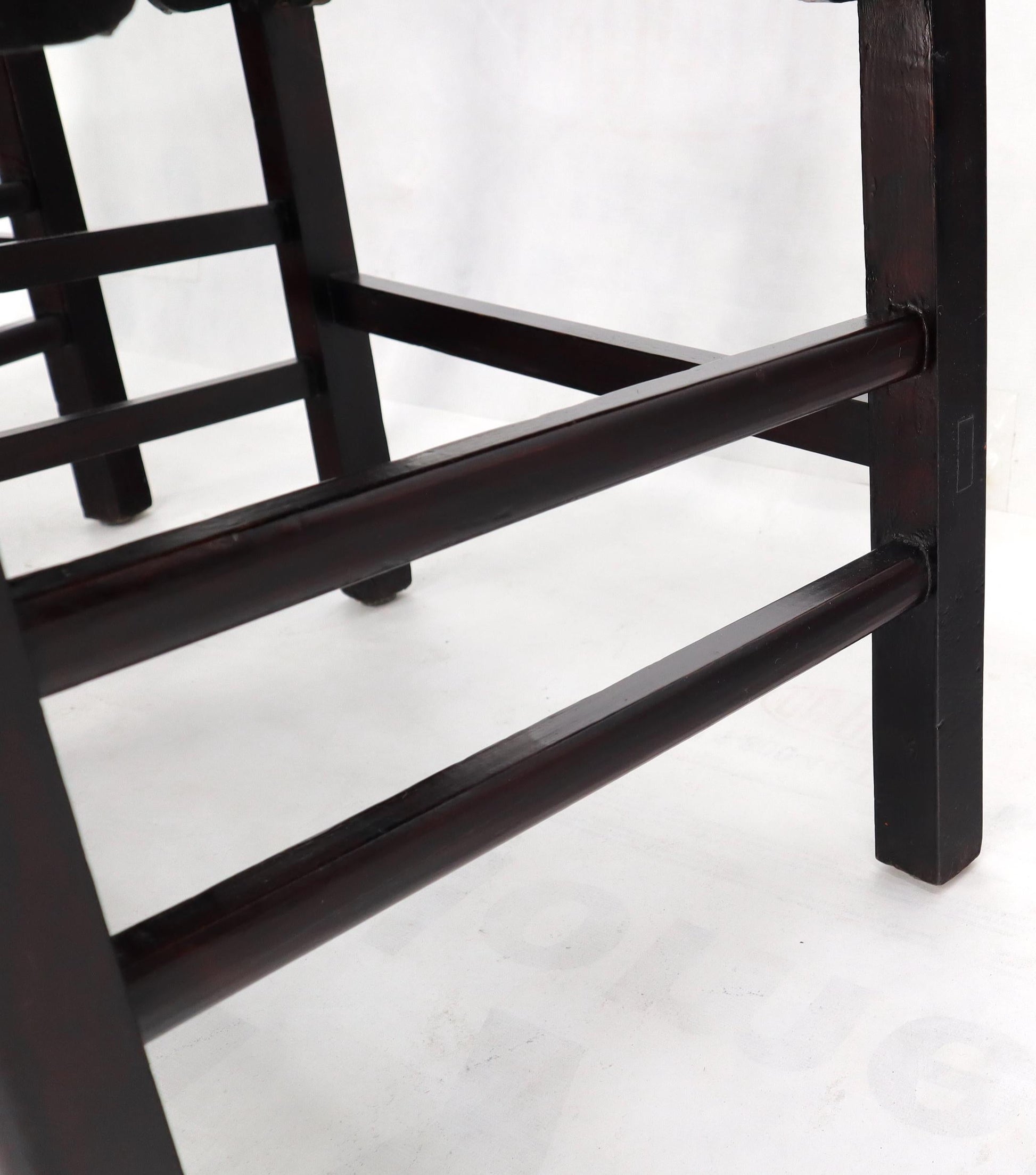 EstablishedLines Pair of Chinese Rosewood Nicely Carved Arm Side Chairs