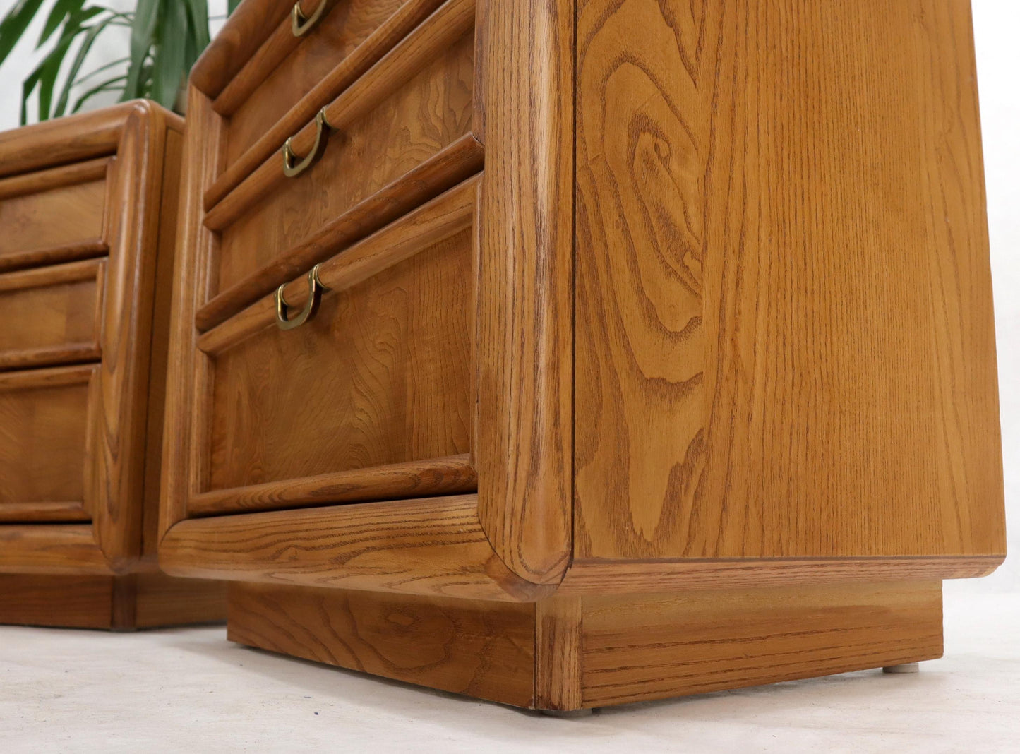 EstablishedLines Pair of Broyhill Three Drawer Nightstands End Side Tables
