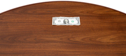EstablishedLines Dunbar Round Walnut Dining Table with 2 Extension Boards Leafs Racetrack Shape