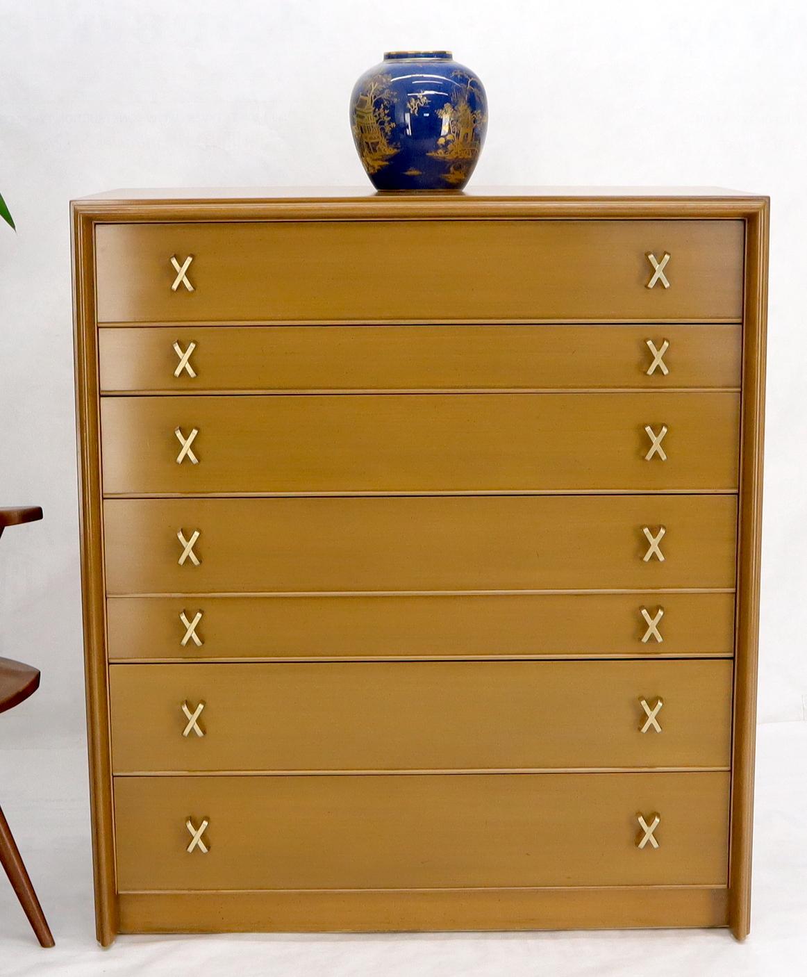 EstablishedLines Paul Frankl X-Pulls Drawers High Chest Dresser