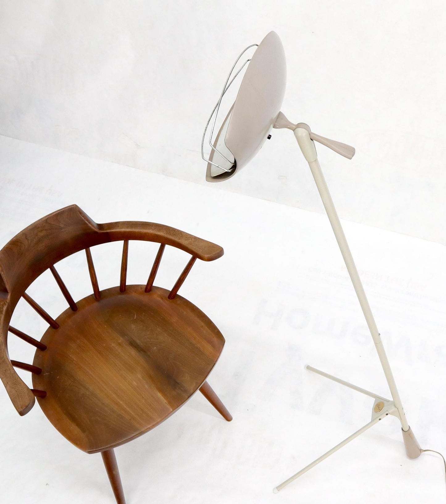 EstablishedLines Mid-Century Modern Tripod Stand Unusual Floor Heat Solar Quartz Lamp by Bikini