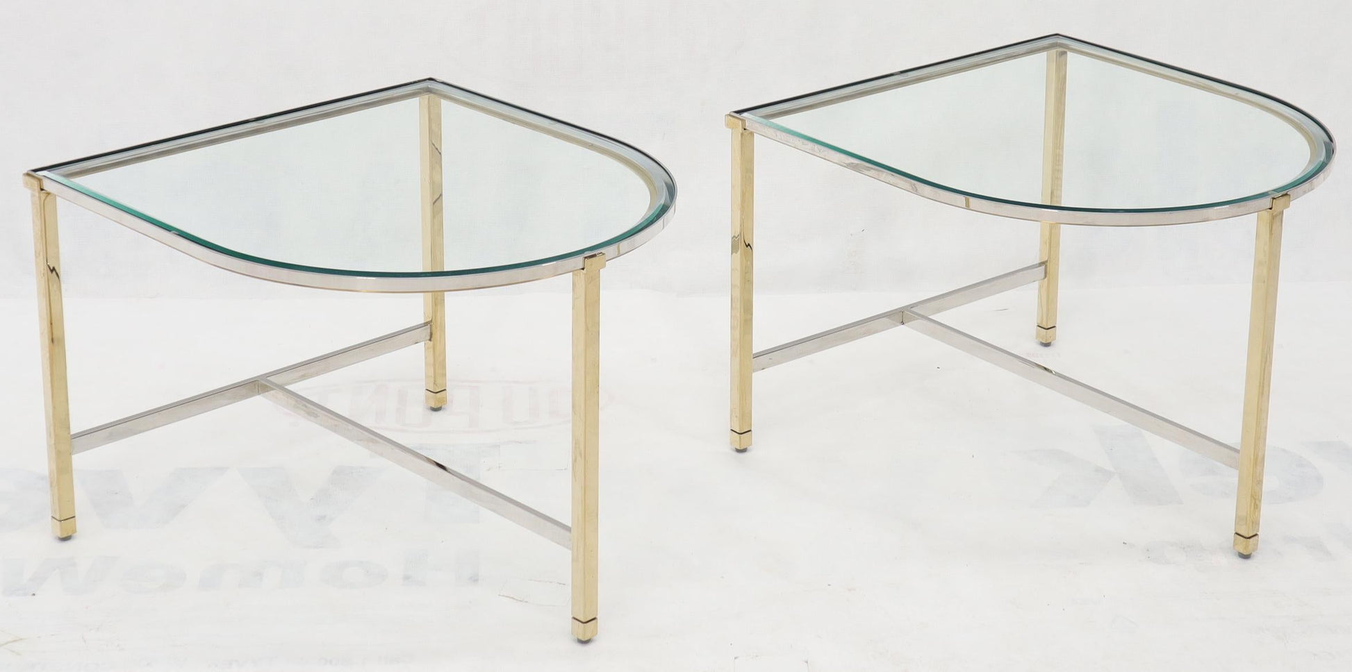 EstablishedLines Racetrack Oval Shape Two Pieces Coffee Table