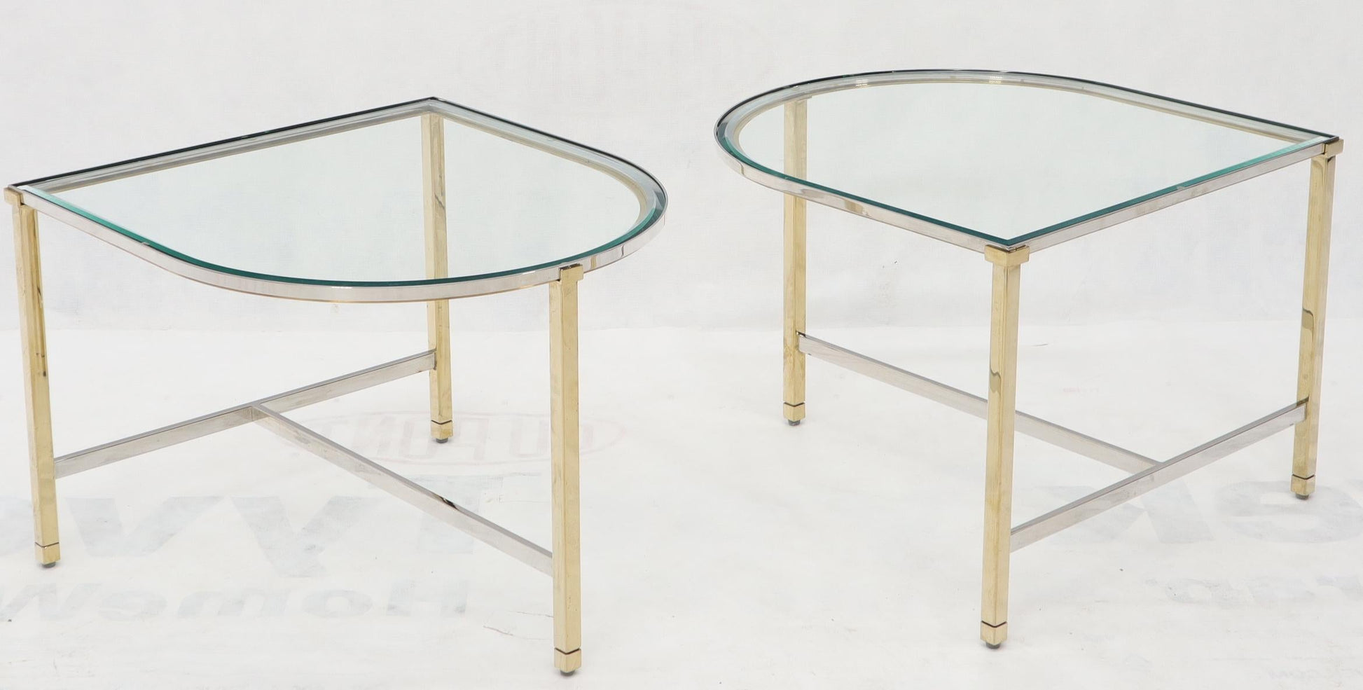 EstablishedLines Racetrack Oval Shape Two Pieces Coffee Table