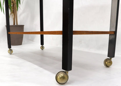 EstablishedLines Harvey Prober Expandable Rolling Serving Two Tier Cart Table Console