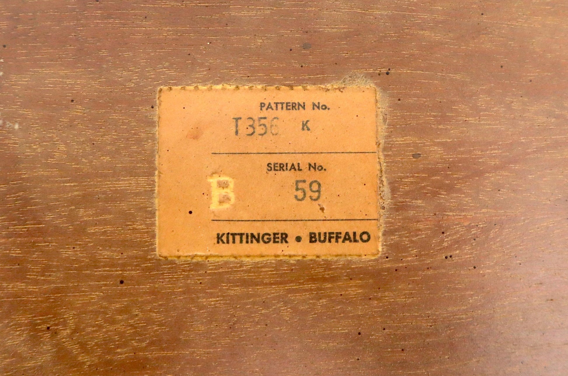 EstablishedLines Oval Kittinger Coffee Table Faux Bamboo Tapered Legs Incised Leafs Design on Top