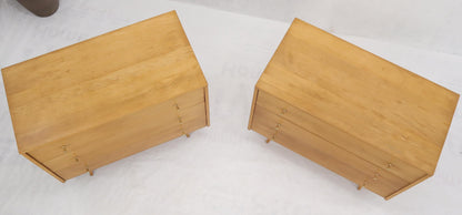 EstablishedLines Pair of Refinished Paul McCobb Three Drawers Dressers Planner Group Tapered Legs