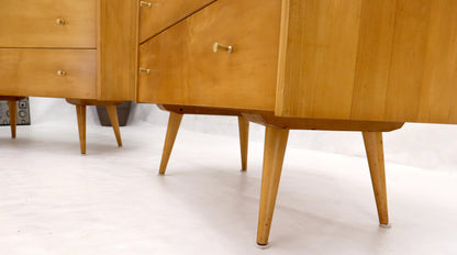 EstablishedLines Pair of Refinished Paul McCobb Three Drawers Dressers Planner Group Tapered Legs