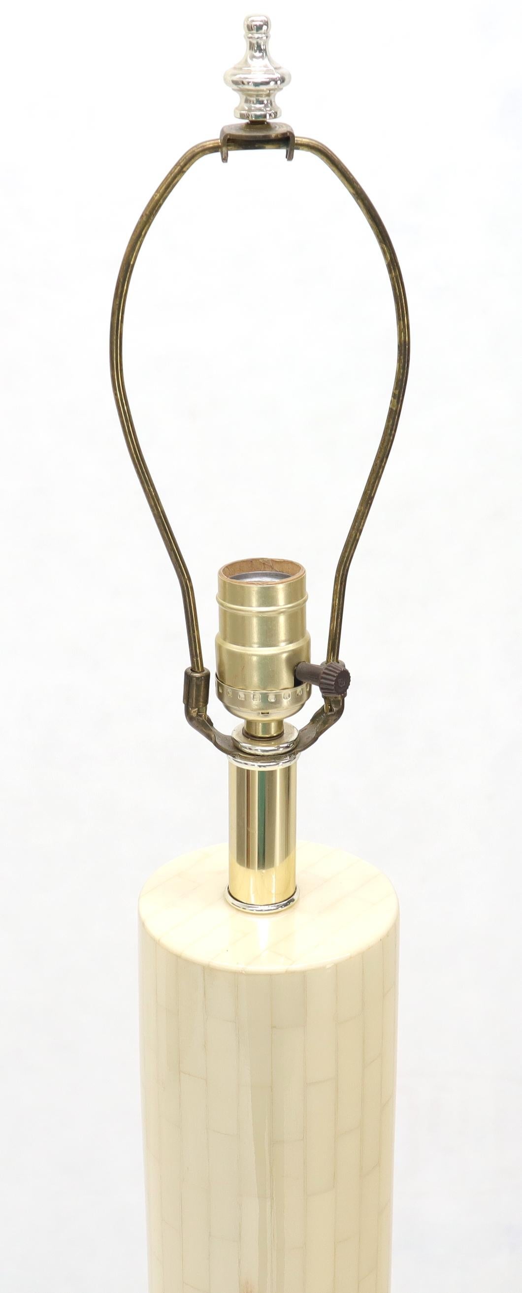 EstablishedLines Tesselated Bone Cylinder Shape Floor Lamp