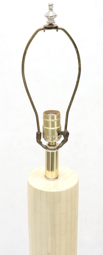 EstablishedLines Tesselated Bone Cylinder Shape Floor Lamp