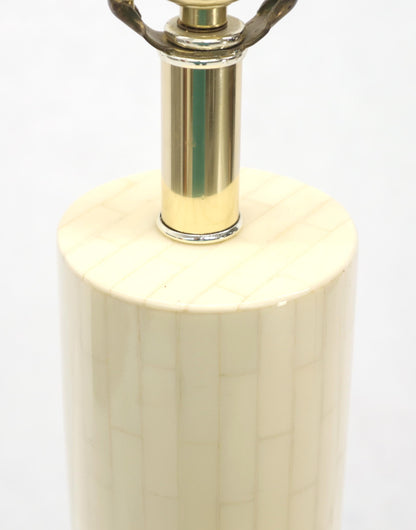EstablishedLines Tesselated Bone Cylinder Shape Floor Lamp