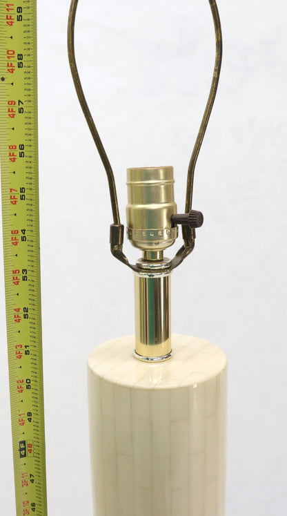 EstablishedLines Tesselated Bone Cylinder Shape Floor Lamp