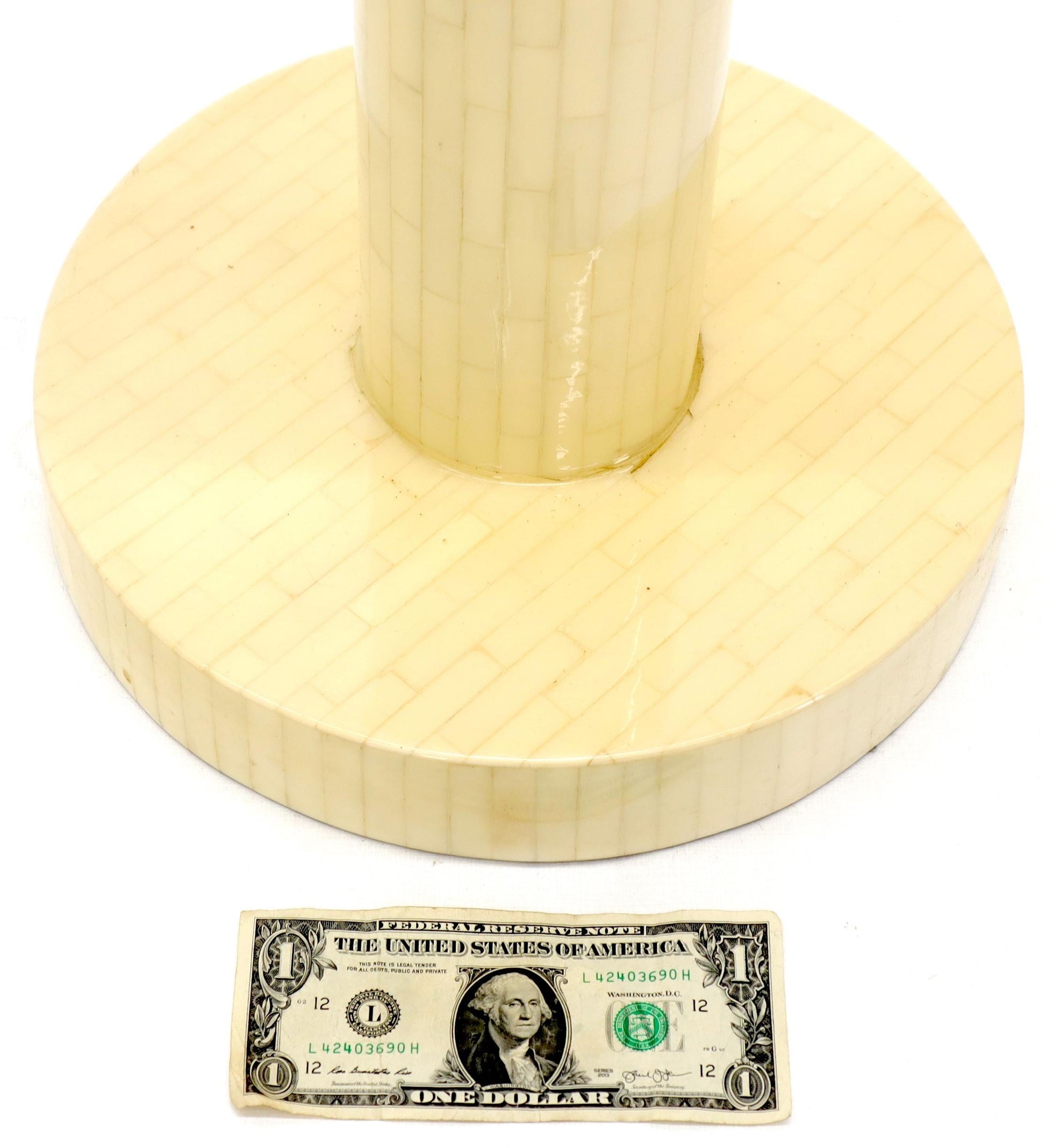 EstablishedLines Tesselated Bone Cylinder Shape Floor Lamp