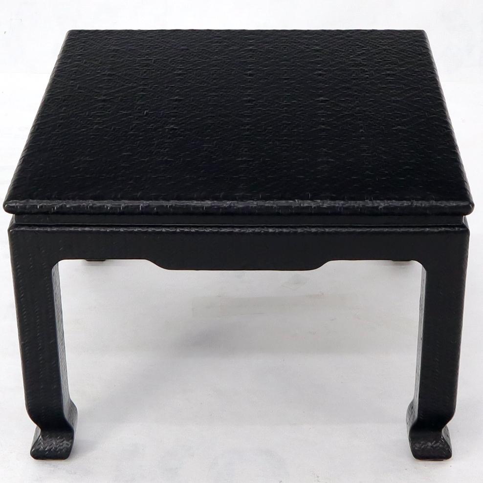 EstablishedLines Mid-Century Modern Cloth Wrapped Square Side End Table