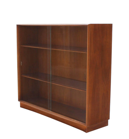 Gibbings for Widdicomb Bookcase with Glass Sliding Doors Mid Century