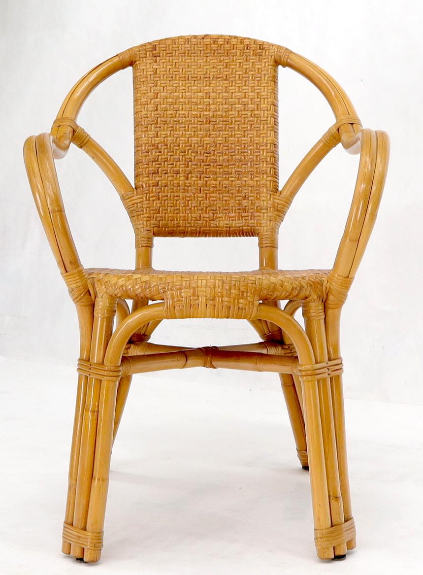 EstablishedLines Bendt bamboo rattan desk arm chair