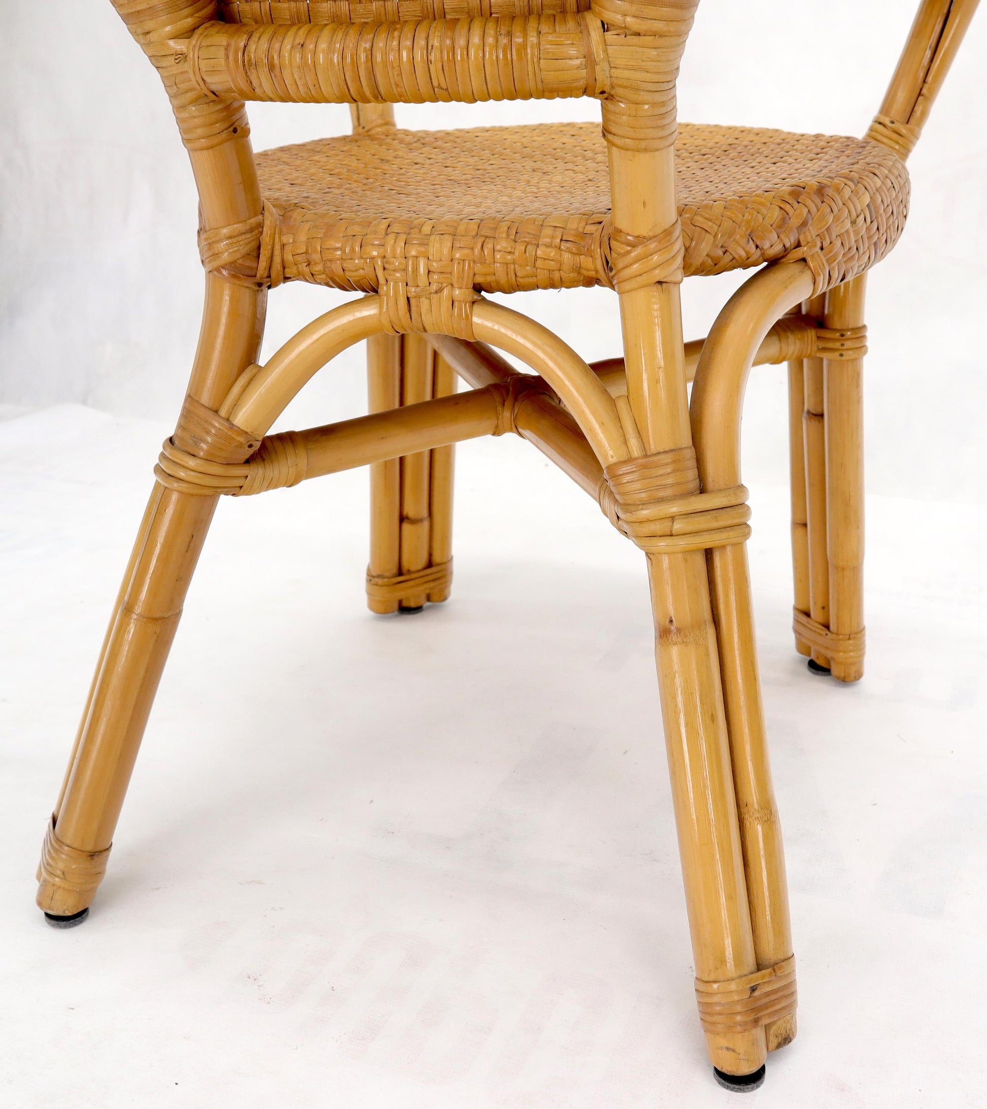 EstablishedLines Bendt bamboo rattan desk arm chair
