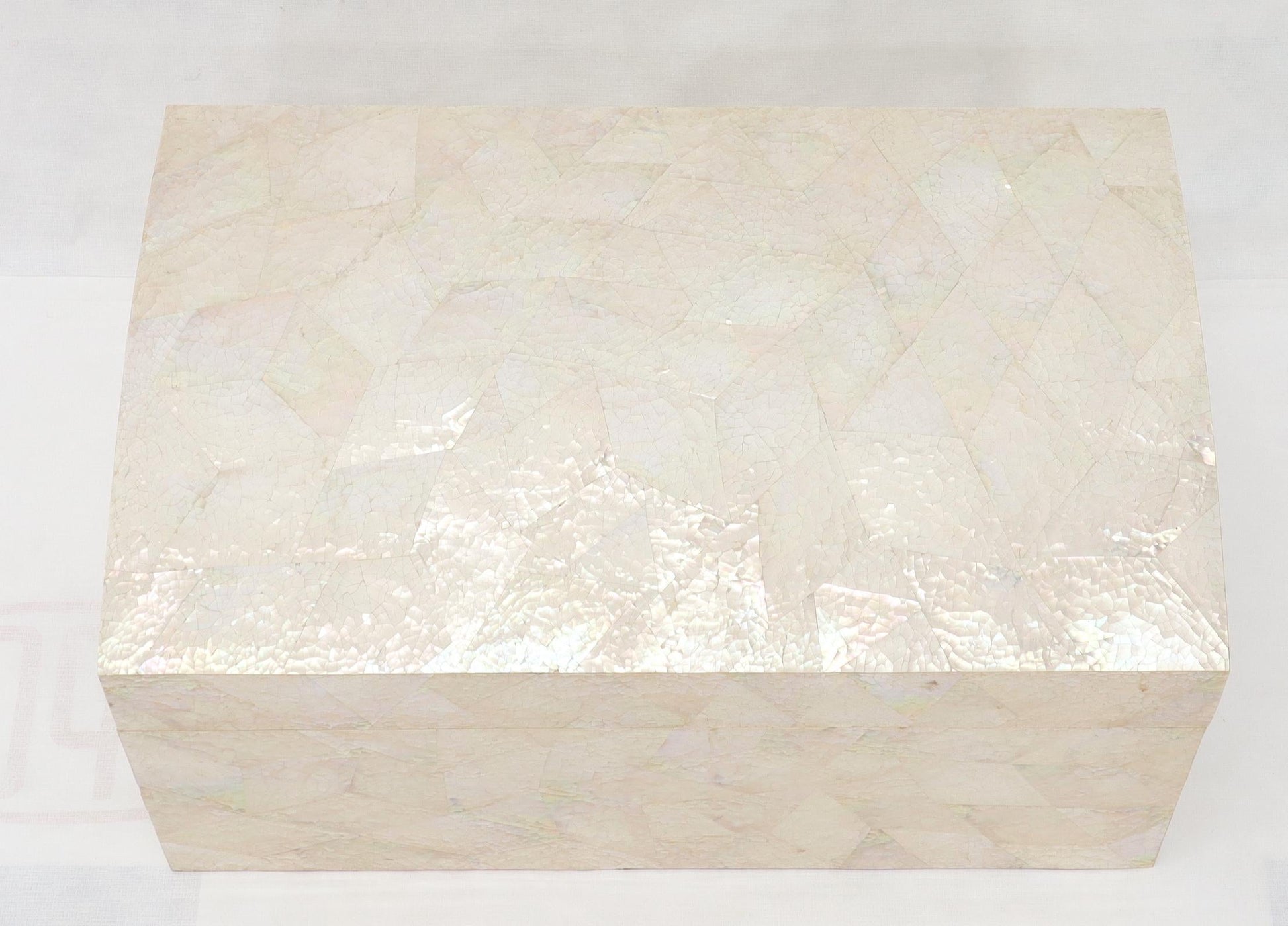 EstablishedLines Large Dome Shape Mother of Pearl Decorated Jewelry Box or Small Truck