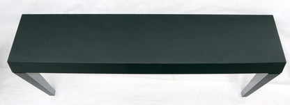 EstablishedLines Extra Long Dark Green Lacquer Console Wall Table