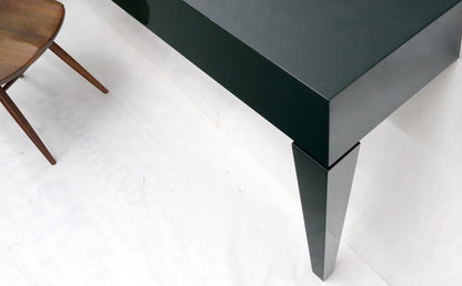 EstablishedLines Extra Long Dark Green Lacquer Console Wall Table