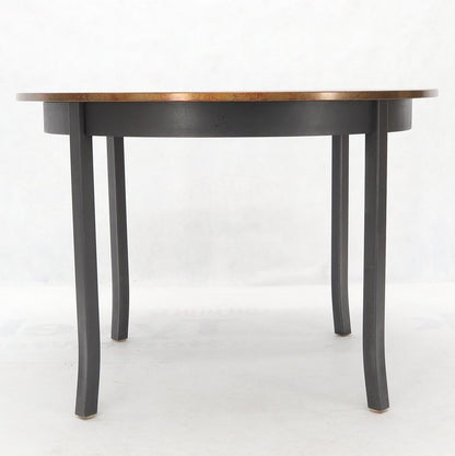 EstablishedLines Round Copper Top Black Metal Base Dining Table