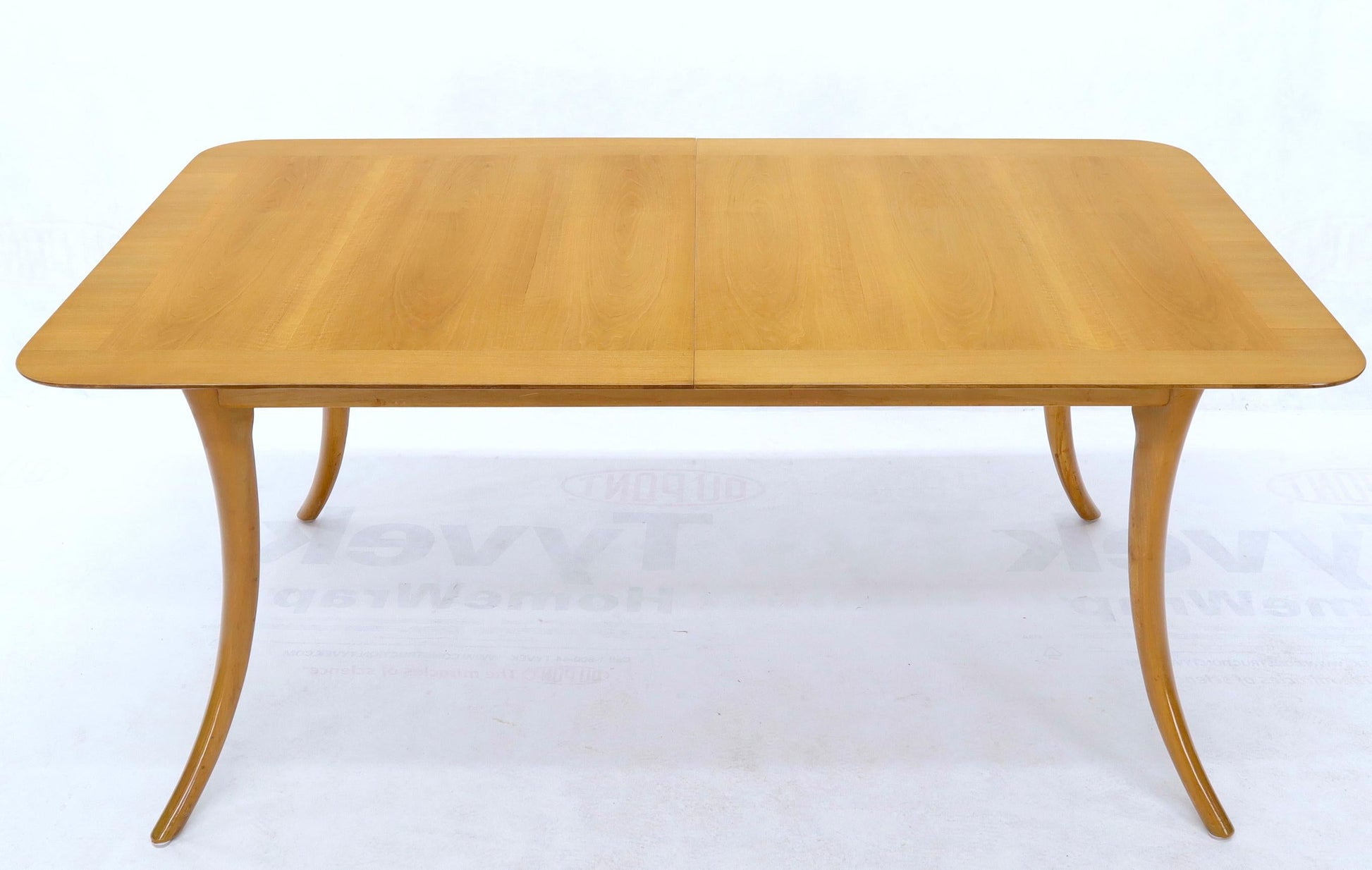 EstablishedLines Gibbings for Widdicomb Klismos Style Dining Table with Two Extension Boards