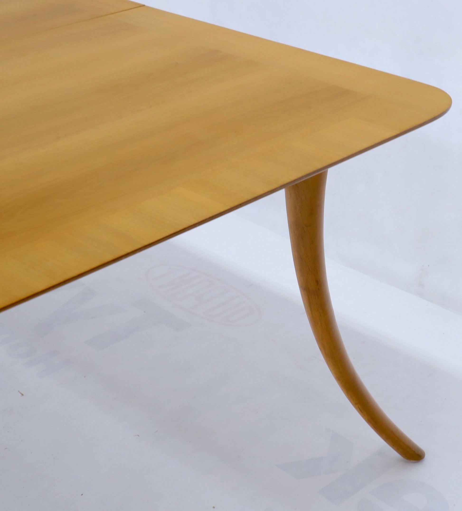EstablishedLines Gibbings for Widdicomb Klismos Style Dining Table with Two Extension Boards