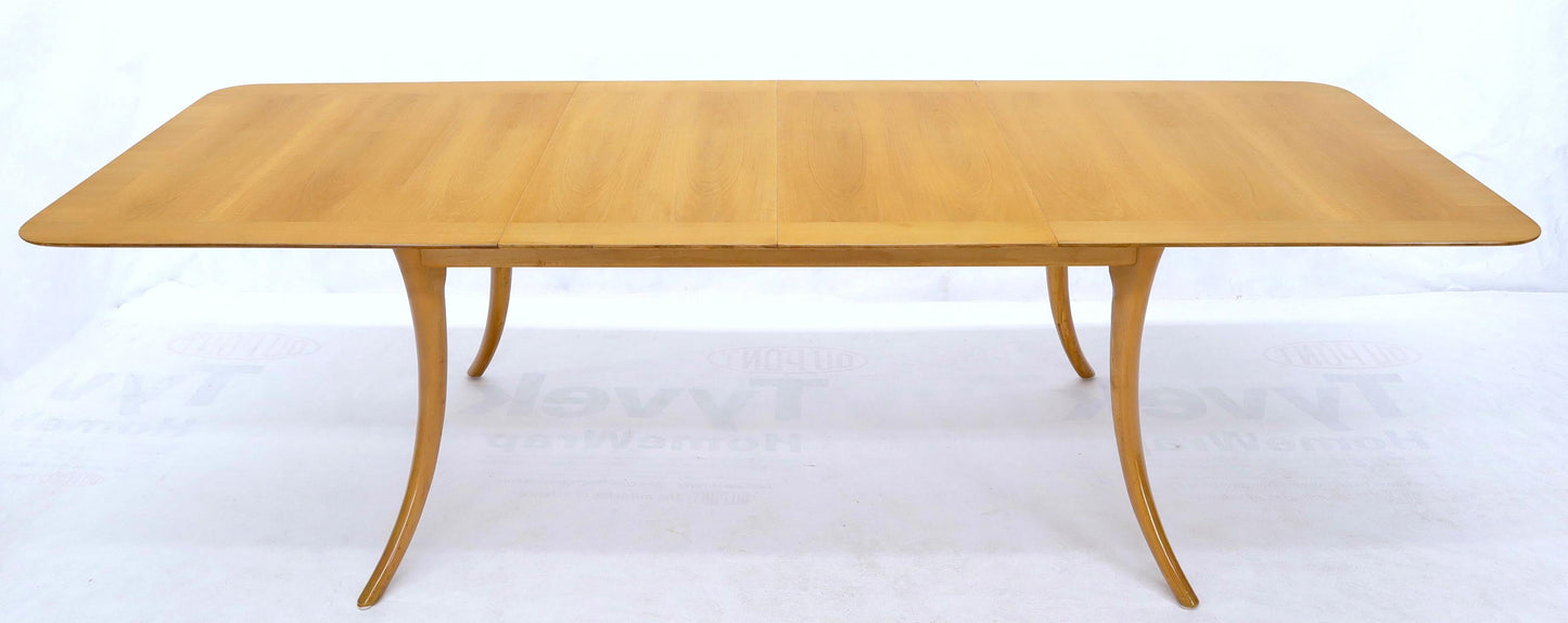 EstablishedLines Gibbings for Widdicomb Klismos Style Dining Table with Two Extension Boards