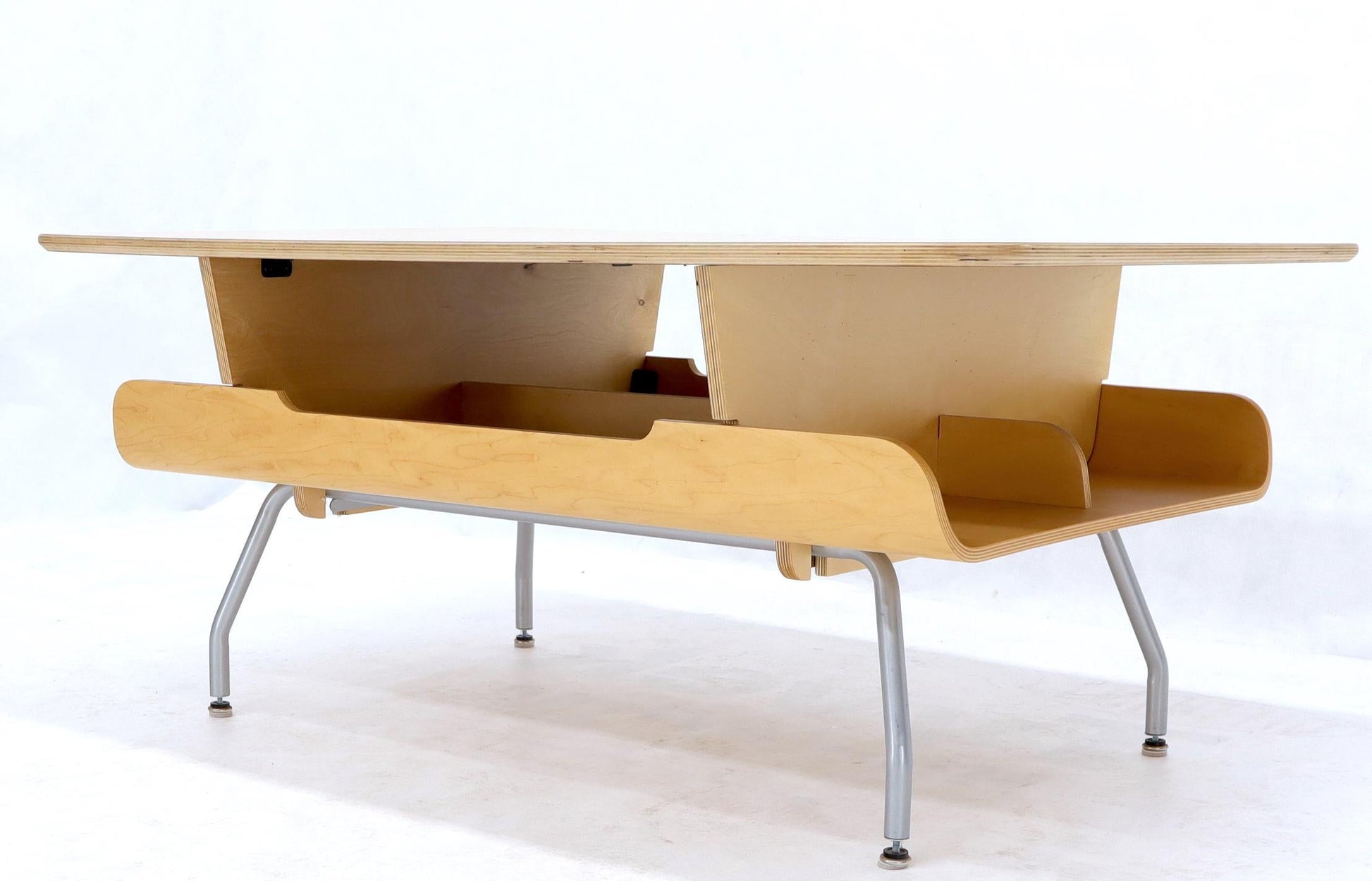 EstablishedLines Herman Miller Molded Plywood Magazine Rack Coffee Table