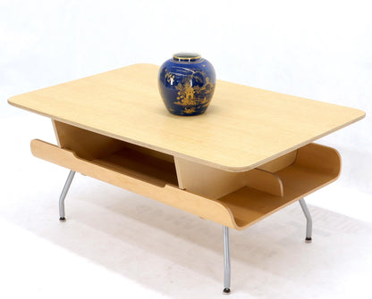 EstablishedLines Herman Miller Molded Plywood Magazine Rack Coffee Table