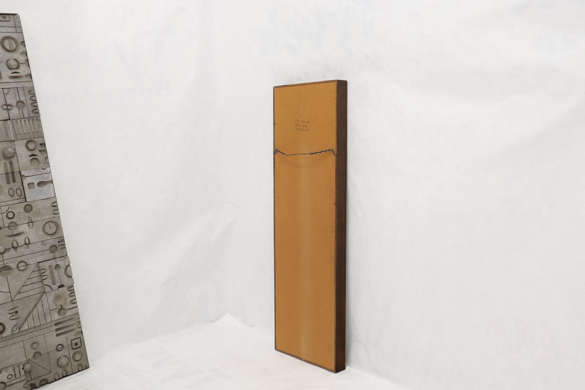EstablishedLines Pair of Mid-Century Modern Rectangular Walnut Wall Mirrors