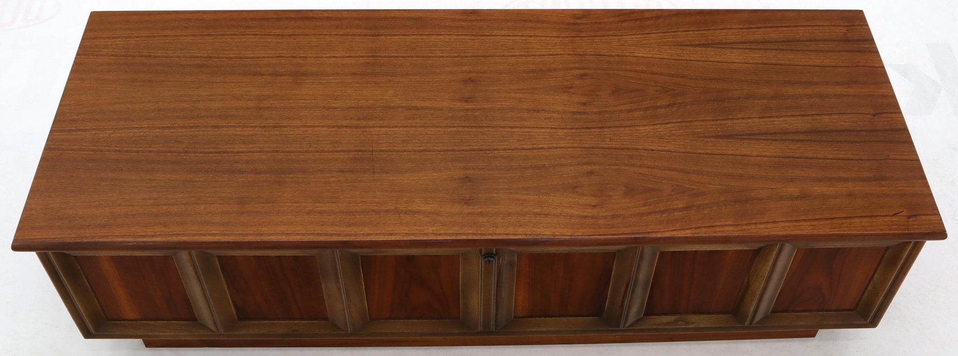 EstablishedLines Walnut Cedar Lined Mid-Century Modern Hope Chest by Lane