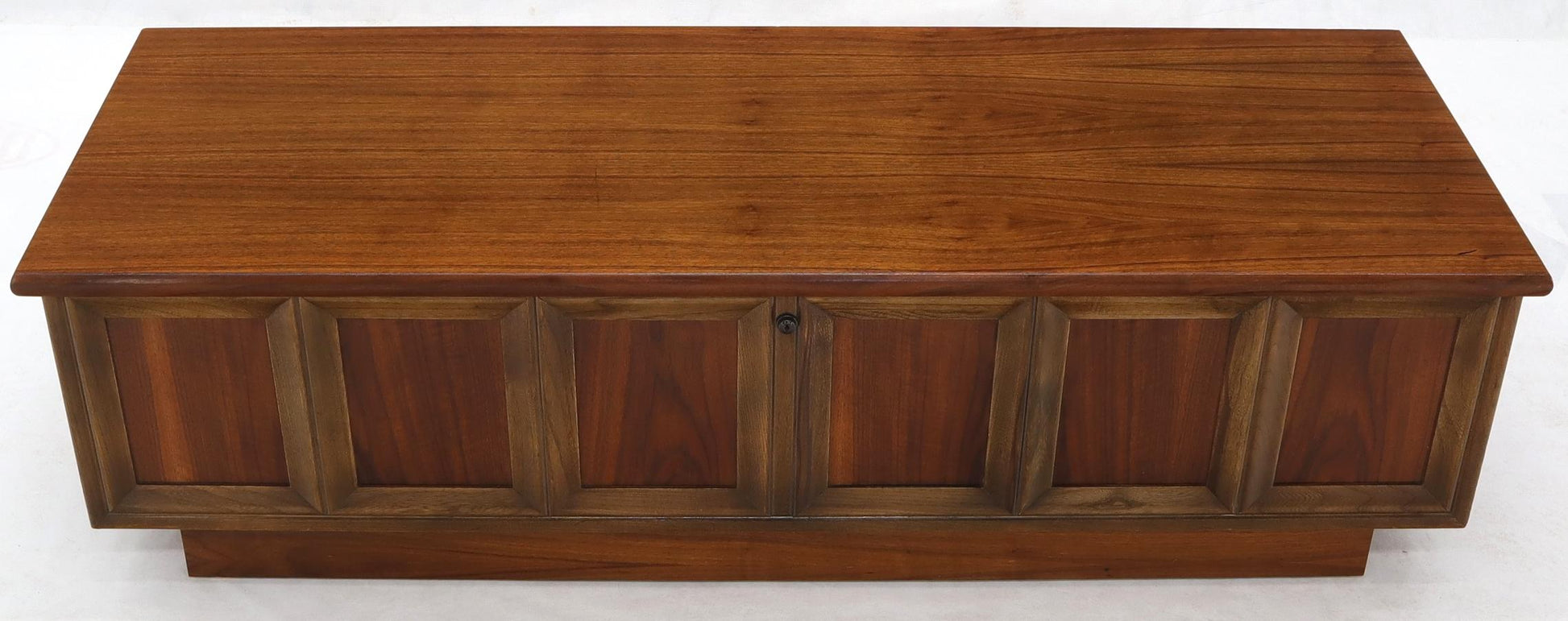 EstablishedLines Walnut Cedar Lined Mid-Century Modern Hope Chest by Lane