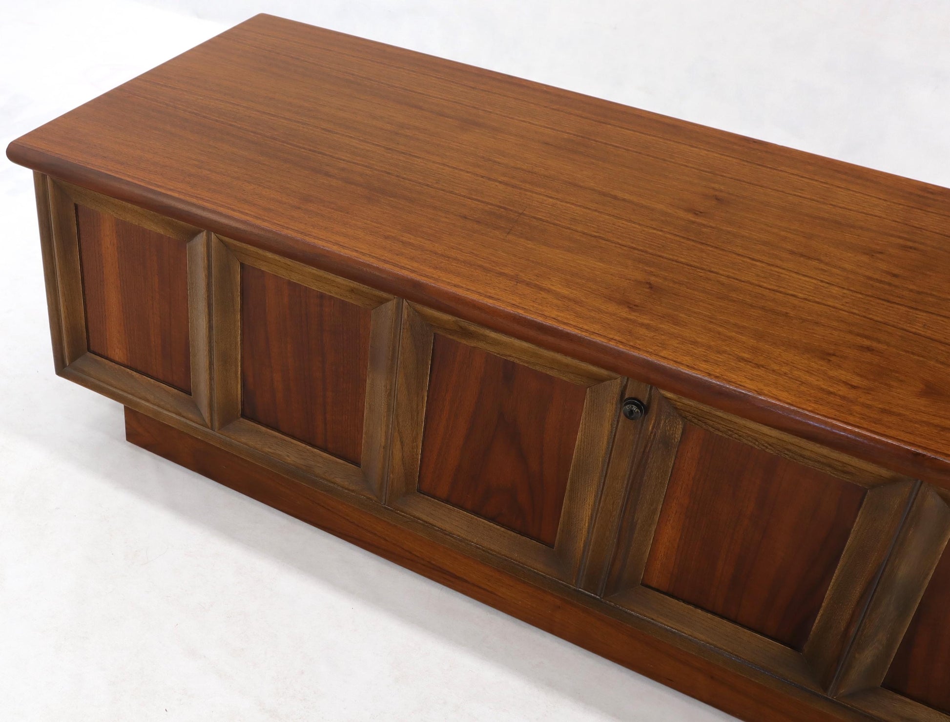 EstablishedLines Walnut Cedar Lined Mid-Century Modern Hope Chest by Lane