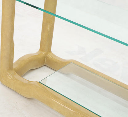 EstablishedLines Faux Large Parchment Tall Étagère Shelving Unit