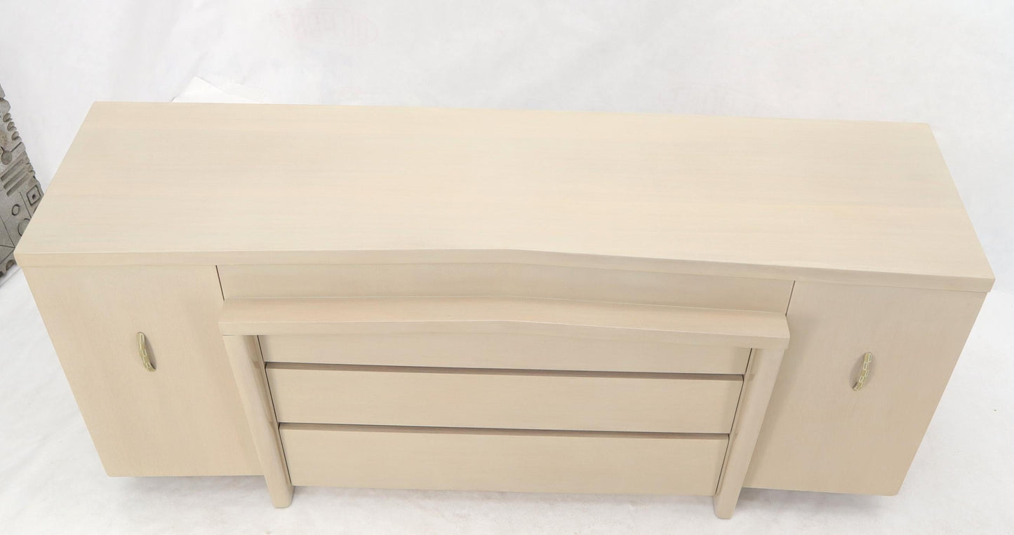 EstablishedLines White Pickle Lacquer Finish Sculptural Dresser